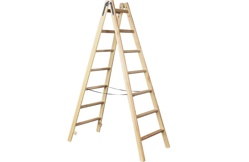 Wiener Leiter mit 5 Sprossen, Holz