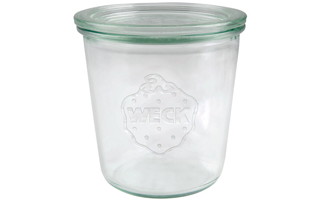 6x WECK Sturzglas 580ml, mit Glasdeckel