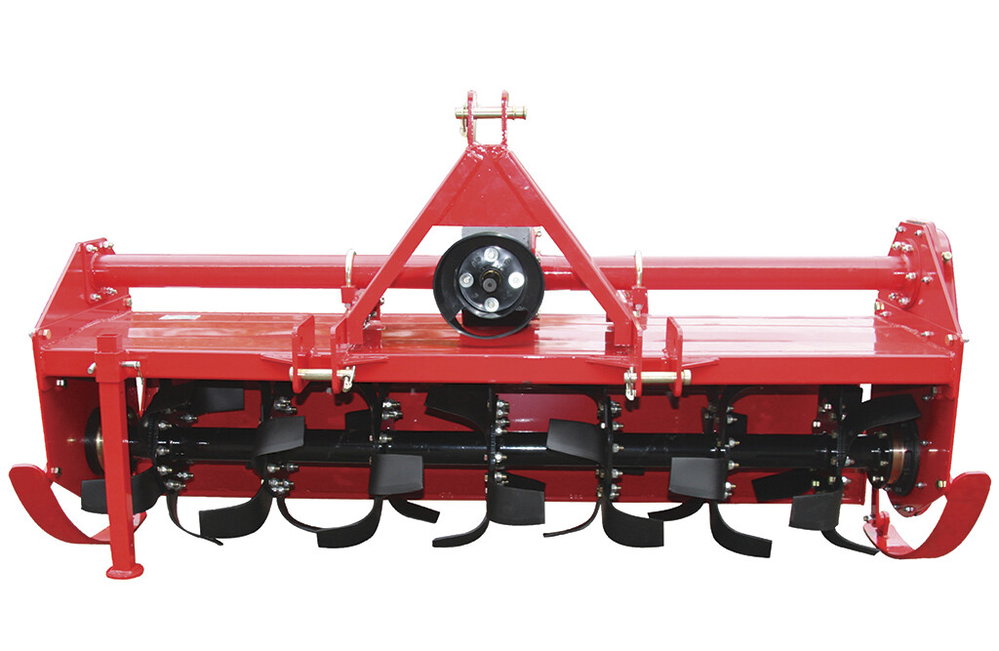 Bodenfräse 135 cm für Traktoren, Arbeitstiefe einstellbar, inkl. Zapfwelle