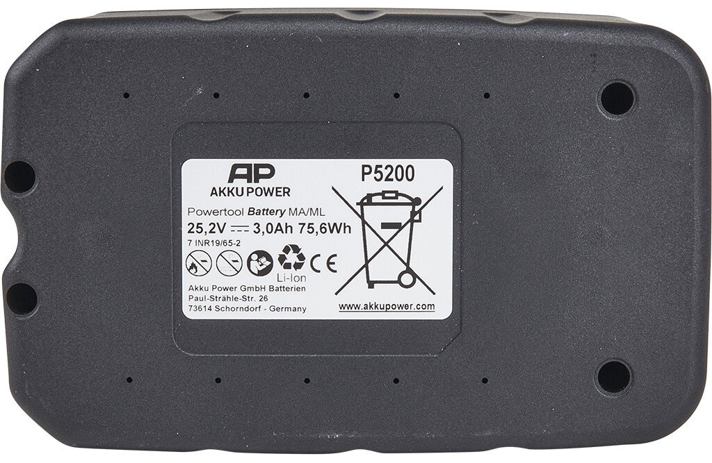 LI-ION Batterie 25,2 V / 3,0 Ah
