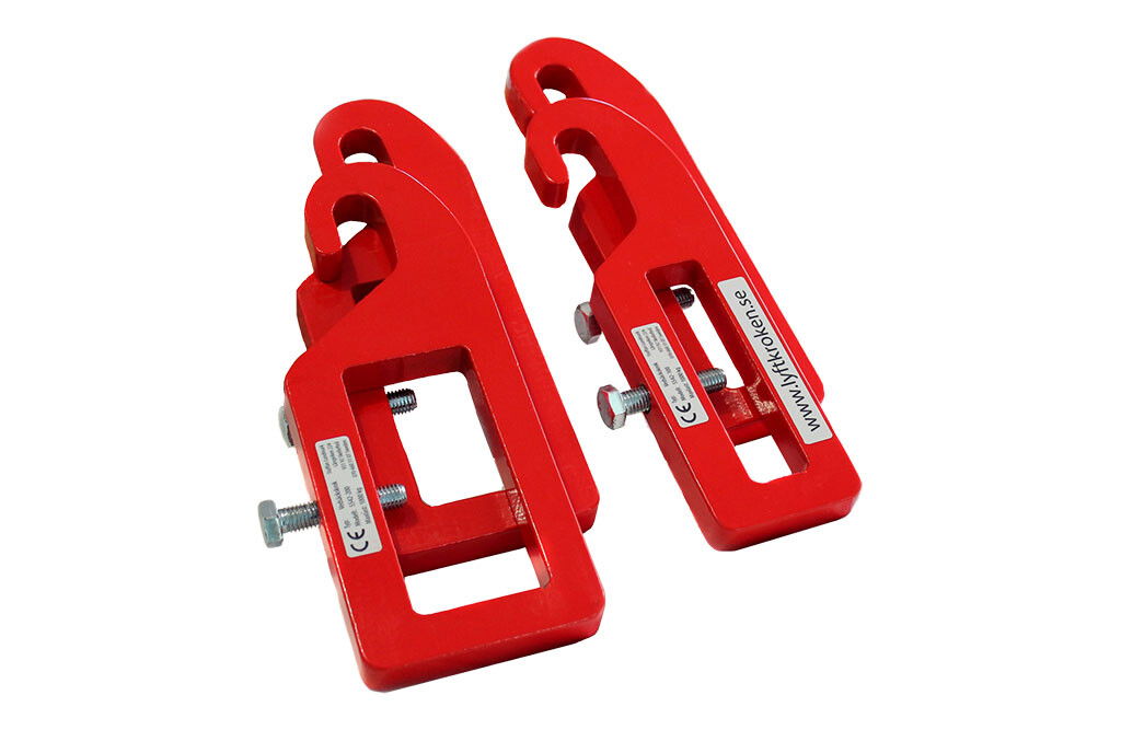 4x Big Bag Haken für Palettengabel, Frontladerhaken 4T