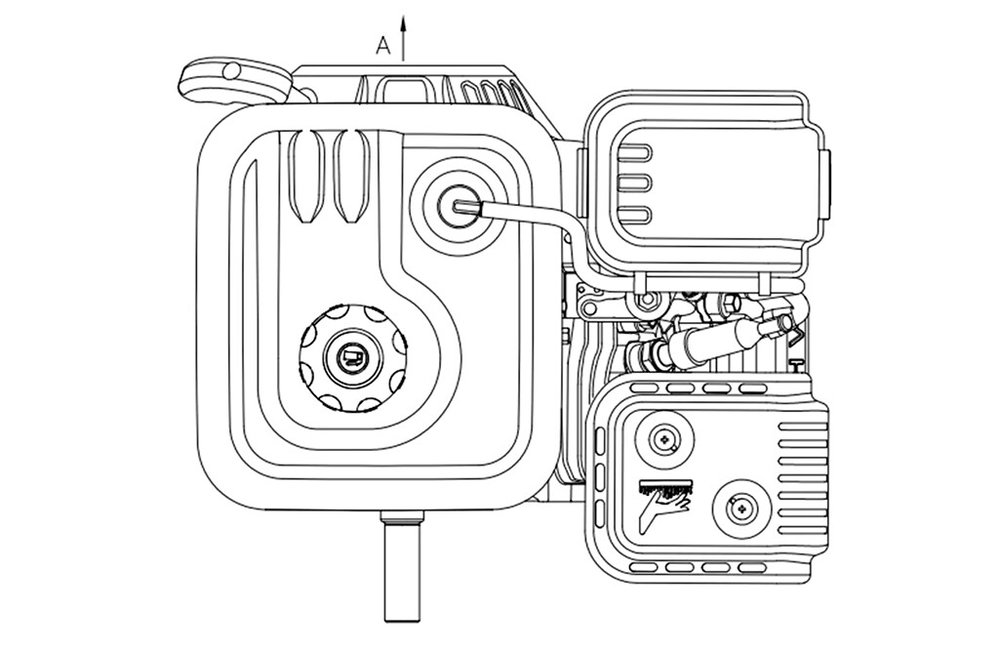 Benzinmotor G210FR 7PS 212cm³ | Loncin 