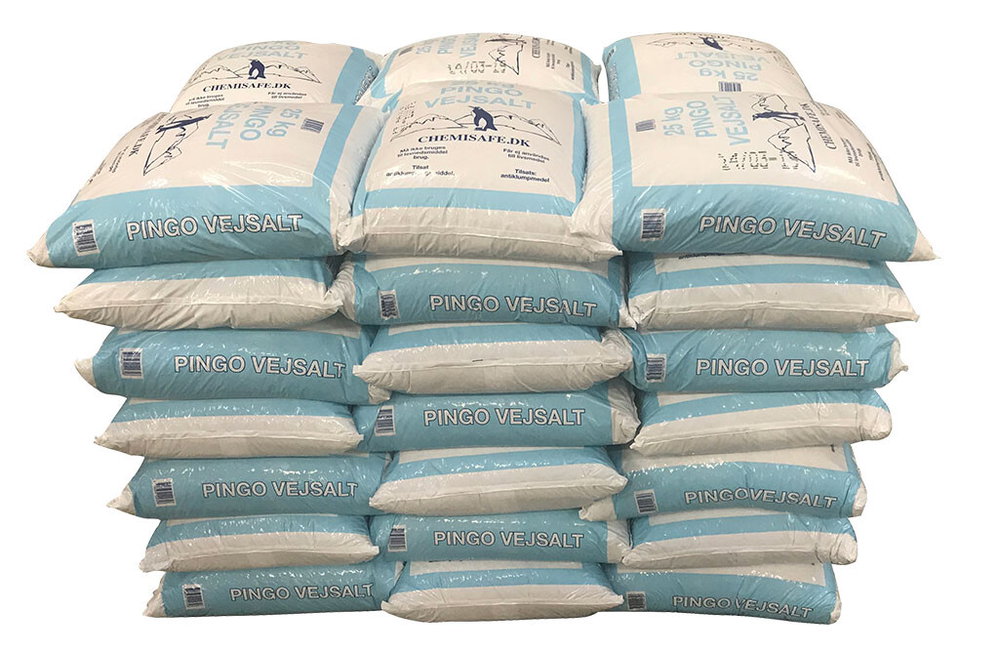 Streusalz Palette 1050 Kg mit 70 Säcken zu je 15 Kg