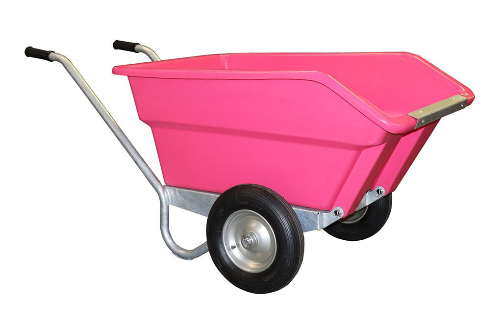 JFC Kippkarre Stallkarre 250 Liter, rosa