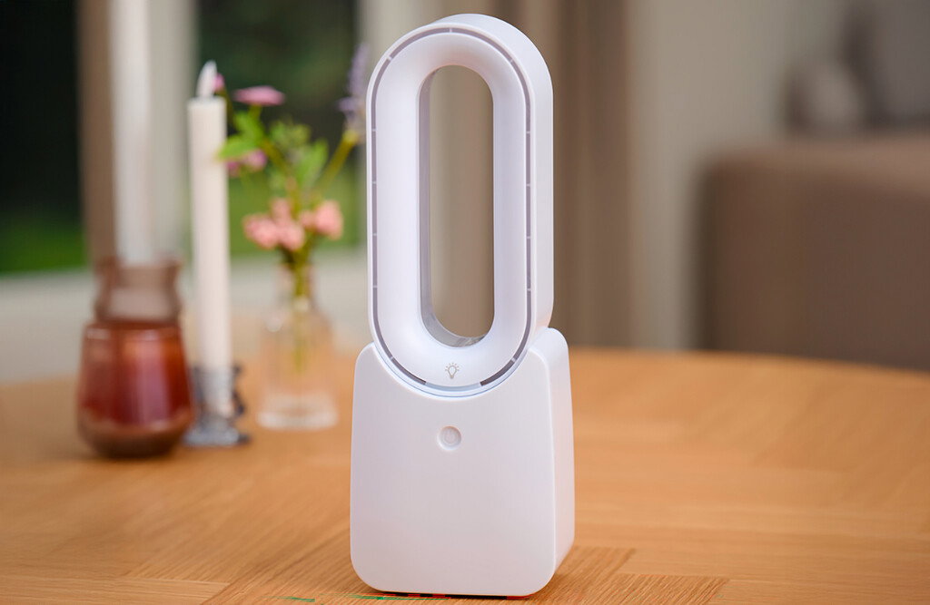 Tischventilator mit LED-Beleuchtung