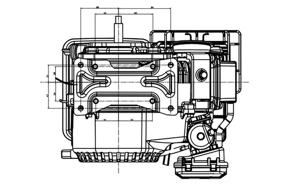 Benzinmotor LC154F 3PS 97cm³ | Loncin