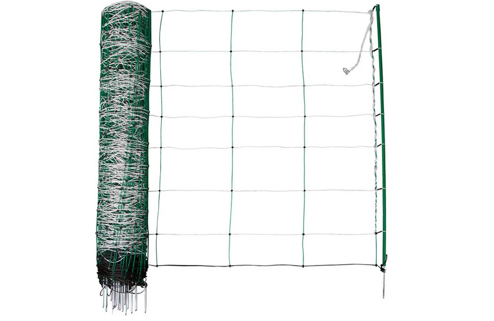50m TitanNet für Schafe & Ziegen 108cm, 14x Pfähle, Einzelspitze