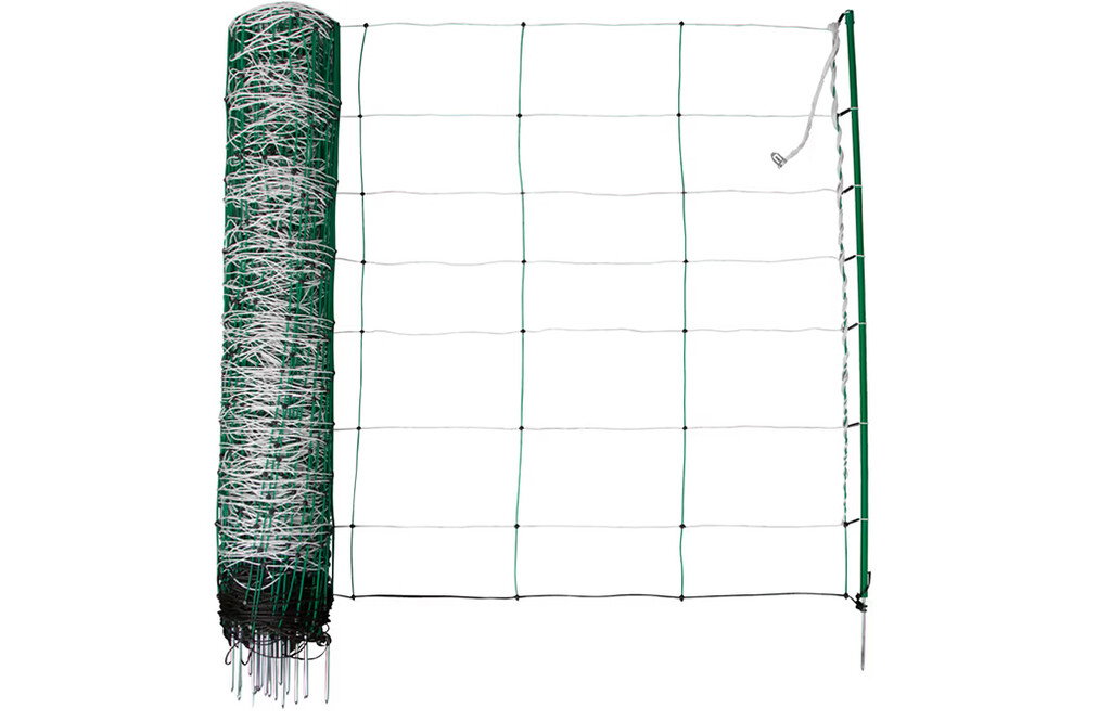 50m TitanNet für Schafe & Ziegen 108cm, 14x Pfähle, Einzelspitze