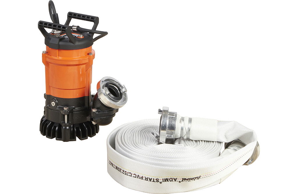 Schmutzwasserpumpe, Tauchpumpe 230V, 15m Schlauch