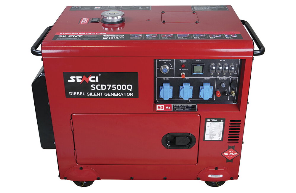 Senci SCD7500Q Diesel Stromgenerator 1-phasig 4,8 kW