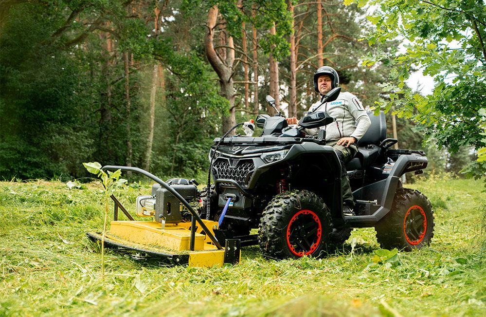 ATV-Frontmäher für Gestrüpp, 120 cm, 10,5 PS | Iron Baltic