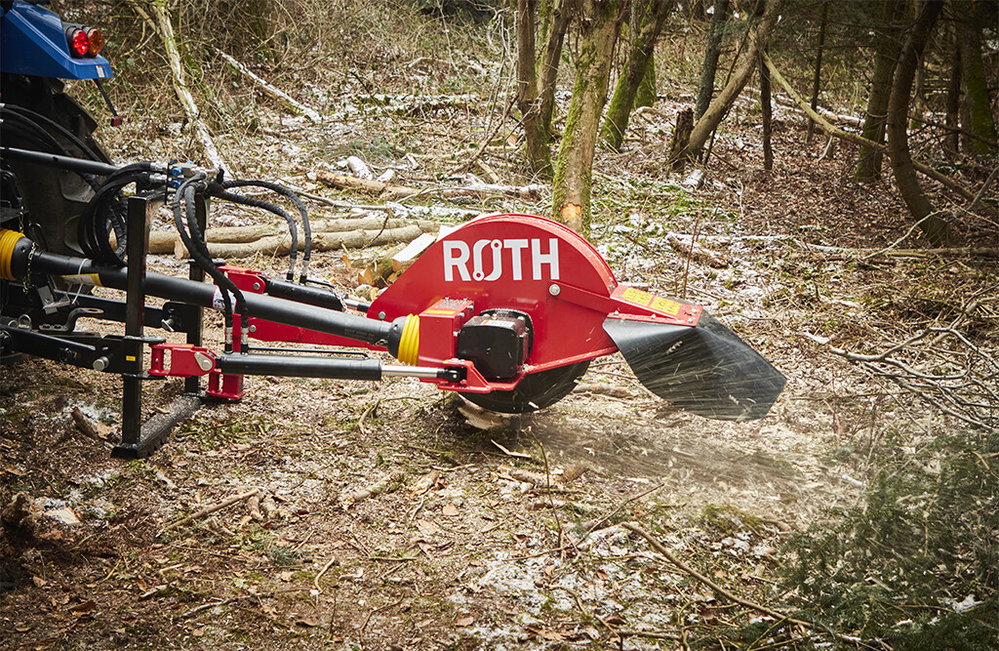 Stubbenfräse Zapfwelle, Baumstumpffräse für Traktor | ROTH