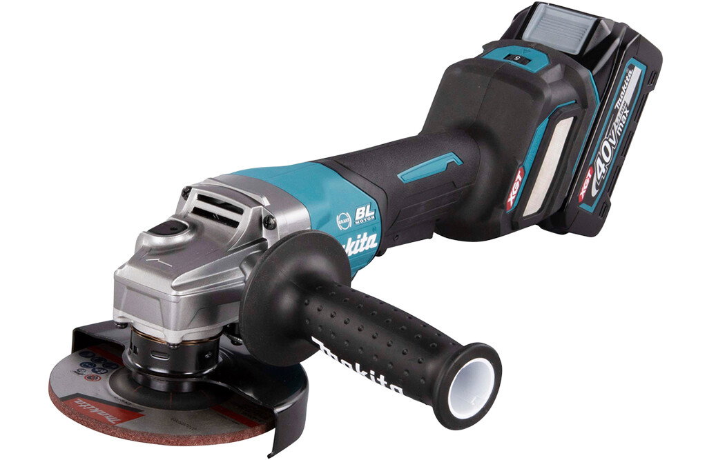 Makita 40V Winkelschleifer-Kit, inkl. Akkus und Zusatzartikel