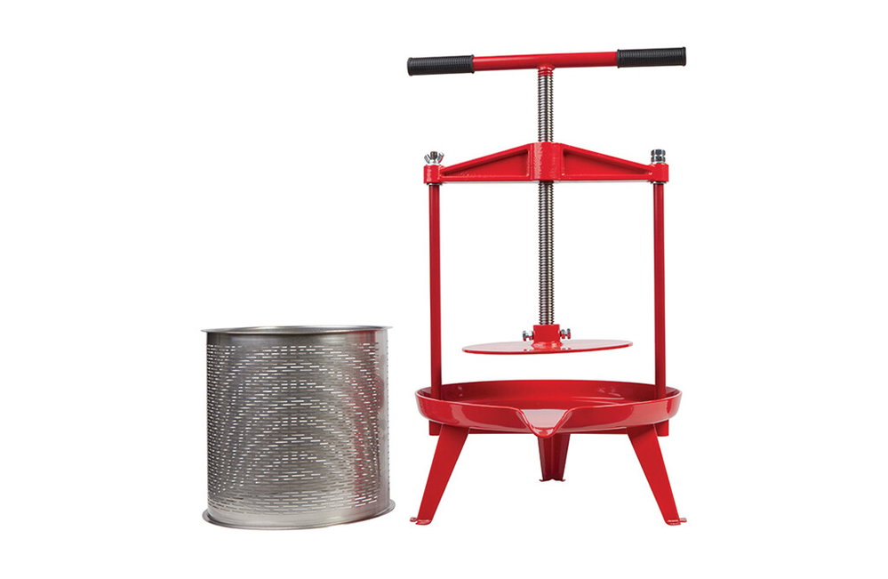 Manuelle Obstpresse 9 Liter, Fruchtpresse Edelstahl