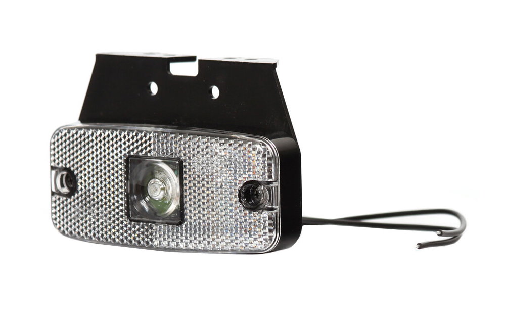 LED-Positionsleuchte weiß 12V/24V, 1xLED, 22cm Kabel