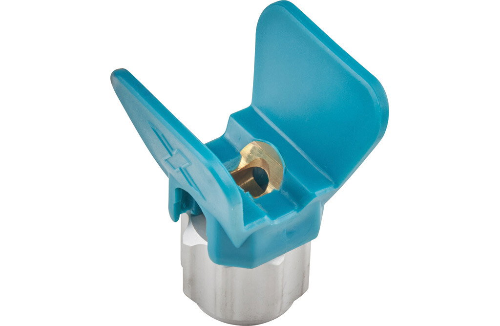 Düsenhalter, blau, Aluminium
