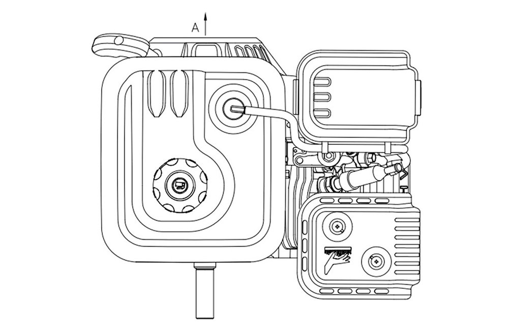 Benzinmotor G210FADR 7PS 212cm³ | Loncin