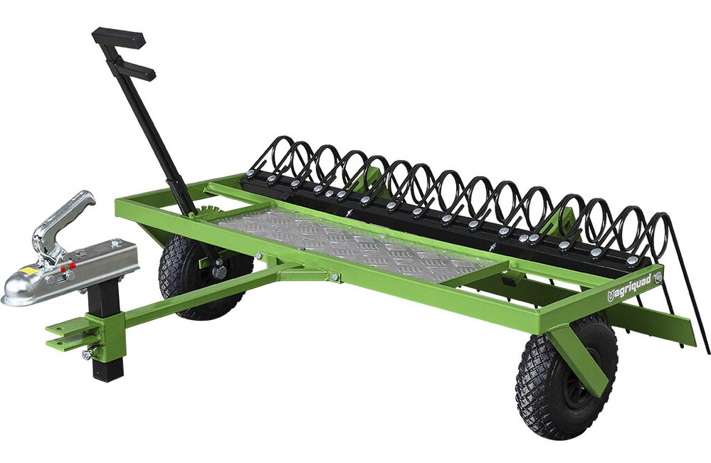 Hofrechen mit Planierschild für ATV & Rasentraktor 106 cm | Agriquad