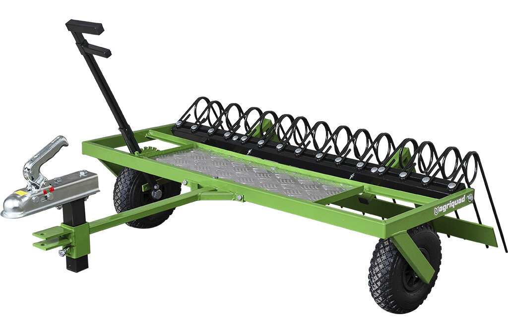 Hofrechen mit Planierschild für ATV & Rasentraktor 106 cm | Agriquad