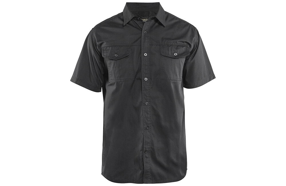 Blåkläder Twill-Hemd, schwarz, Gr. XS