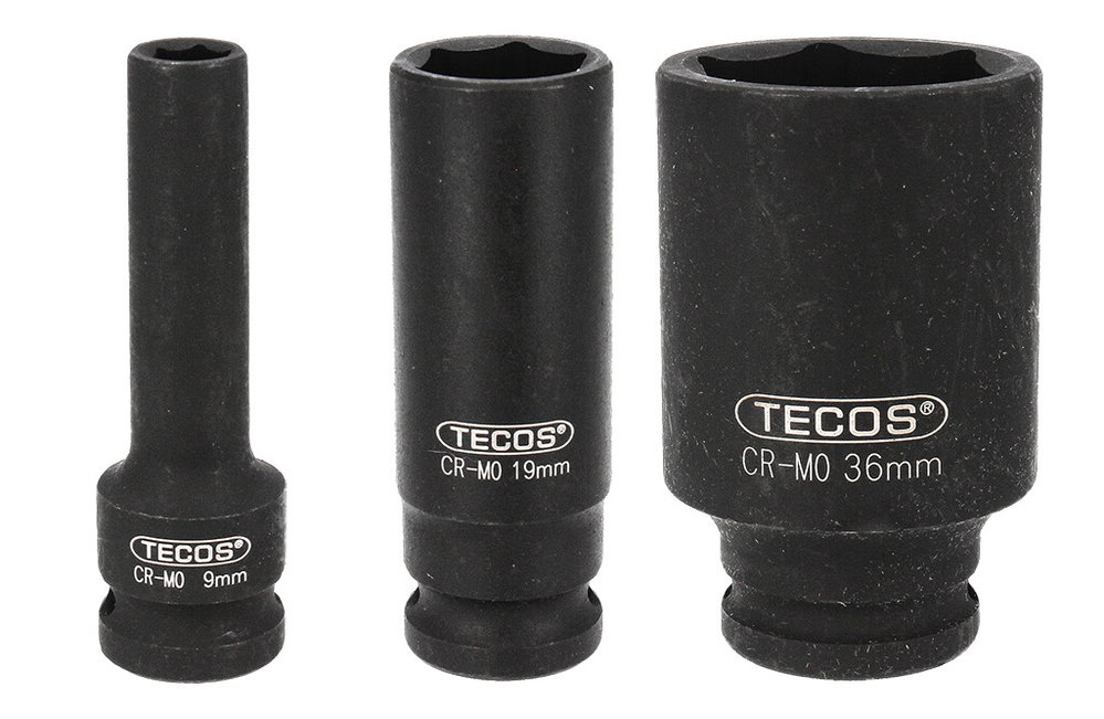 Tecos Lange Schlagschrauber Nuss Sechskant 1/2"
