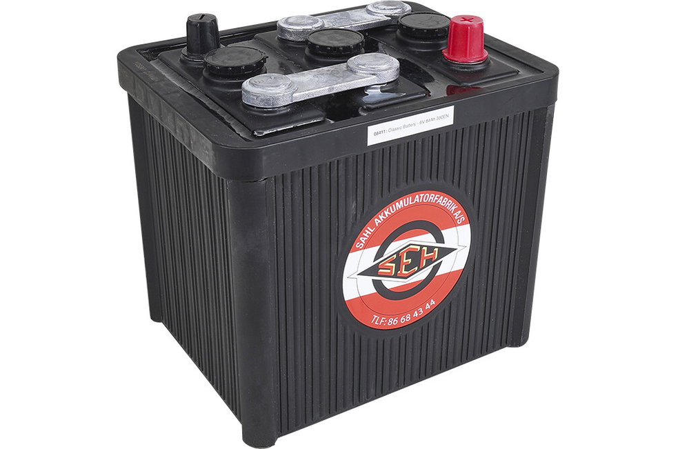 Batterie Polstellung 0 6V 84A, für Traktoren und Oldtimer