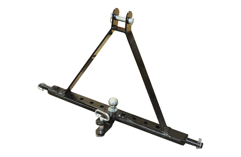 Ackerschienendreieck Kat 2, Kugelkopf- und Zugmaulkupplung