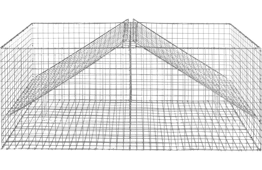 Vogel Lebendfalle aus verzinktem Draht, 97x40x40cm