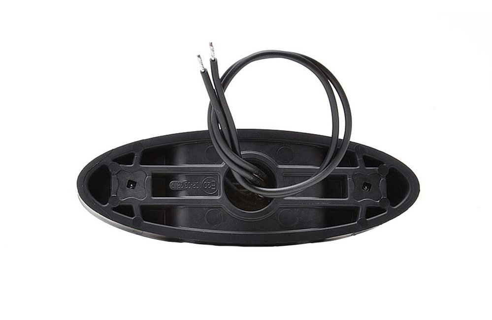LED-Markierungsleuchte oval, 9xLED, 12V/24V, inkl. 36cm Kabel
