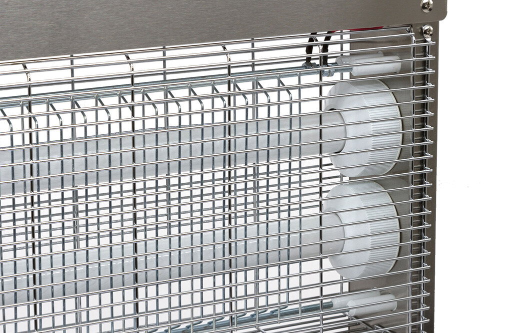 KERBL Fliegenvernichter EcoKill Inox IPX4, 2x15W 230V