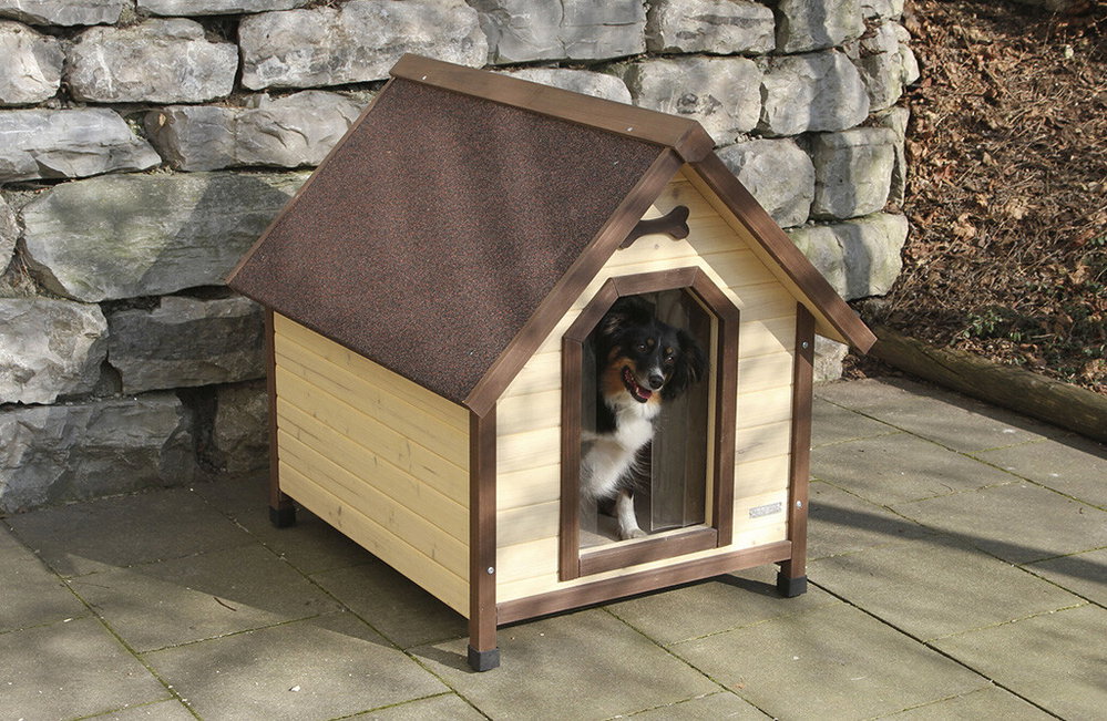 Hundehaus isoliert aus Holz
