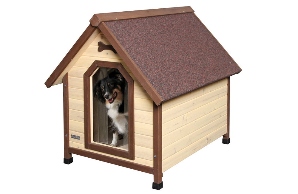 Hundehaus isoliert aus Holz