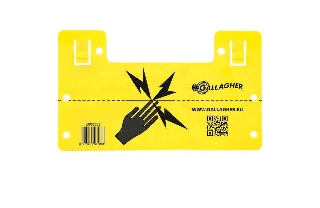 Gallagher Warnschild für Zaune
