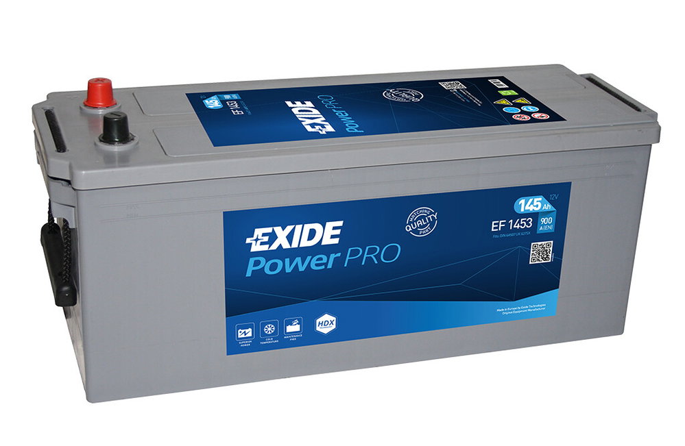 Exide Power PRO LKW-Batterie EF 1453, 12V 145Ah