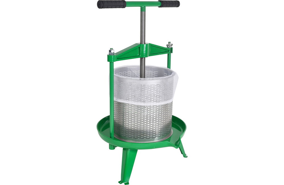 Manuelle Obstpresse 14 Liter mit Edelstahlkorb