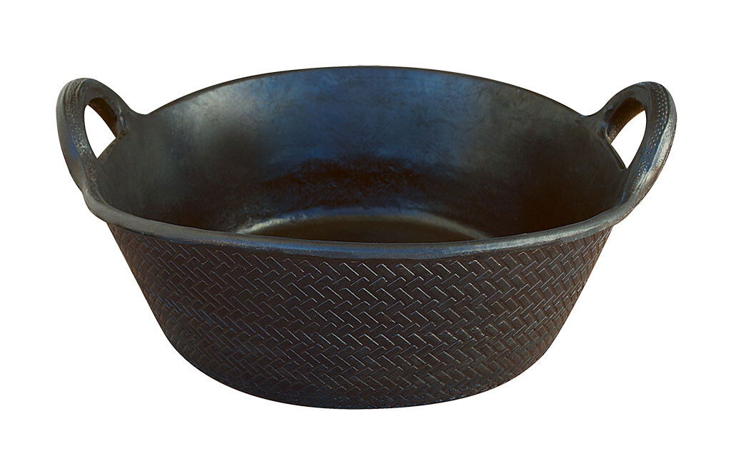 Futtertrog aus Hartgummi, 12 Liter