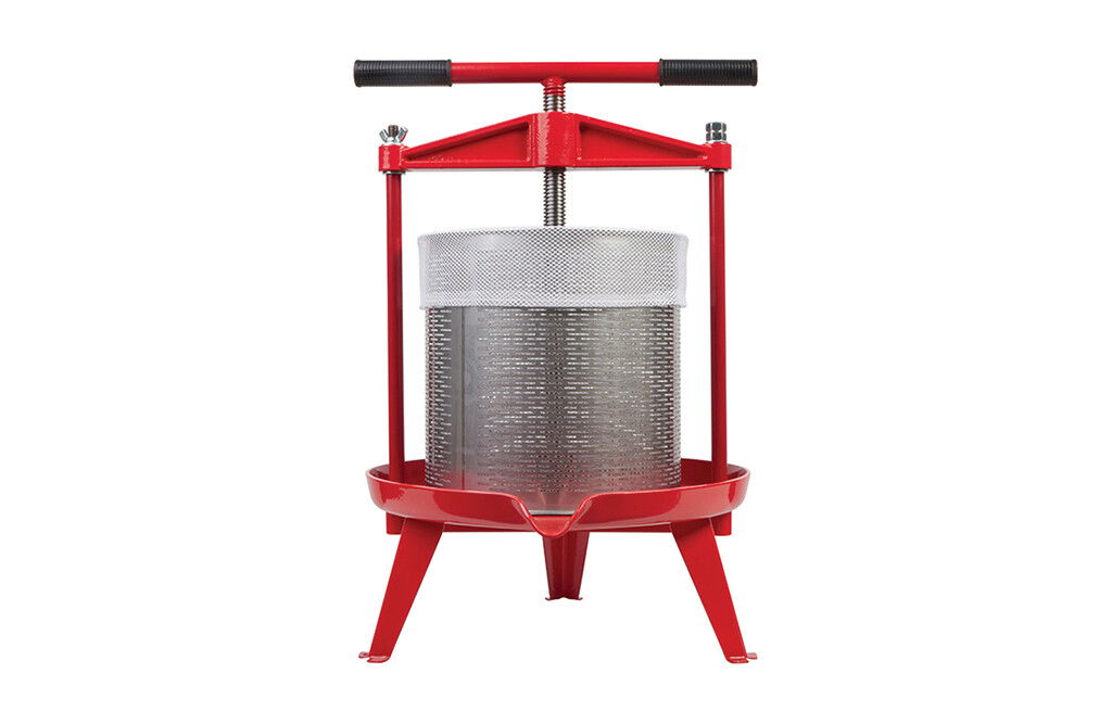 Manuelle Obstpresse 9 Liter, Fruchtpresse Edelstahl