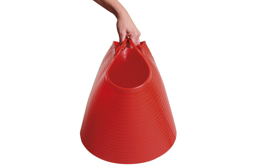 Flexibler Eimer, 28 Liter, rot