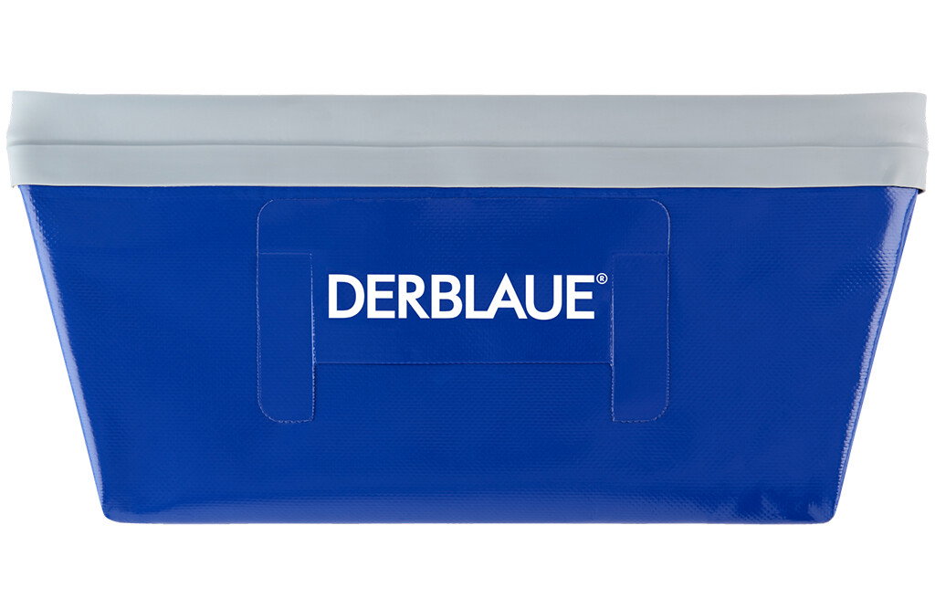 Bidone In Polietilene 10 Litri Con Tappo DIN 51 E Rubinetto Aeroflow - Contenitore Alimentare Blu