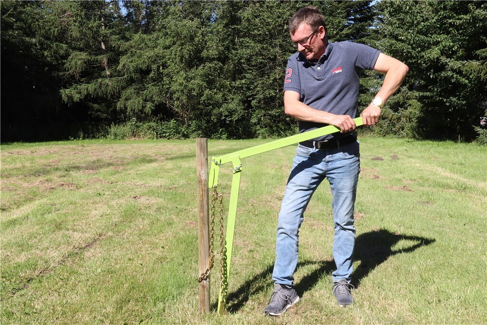 Pfostenzieher Pfahlzieher mit 120cm Kette