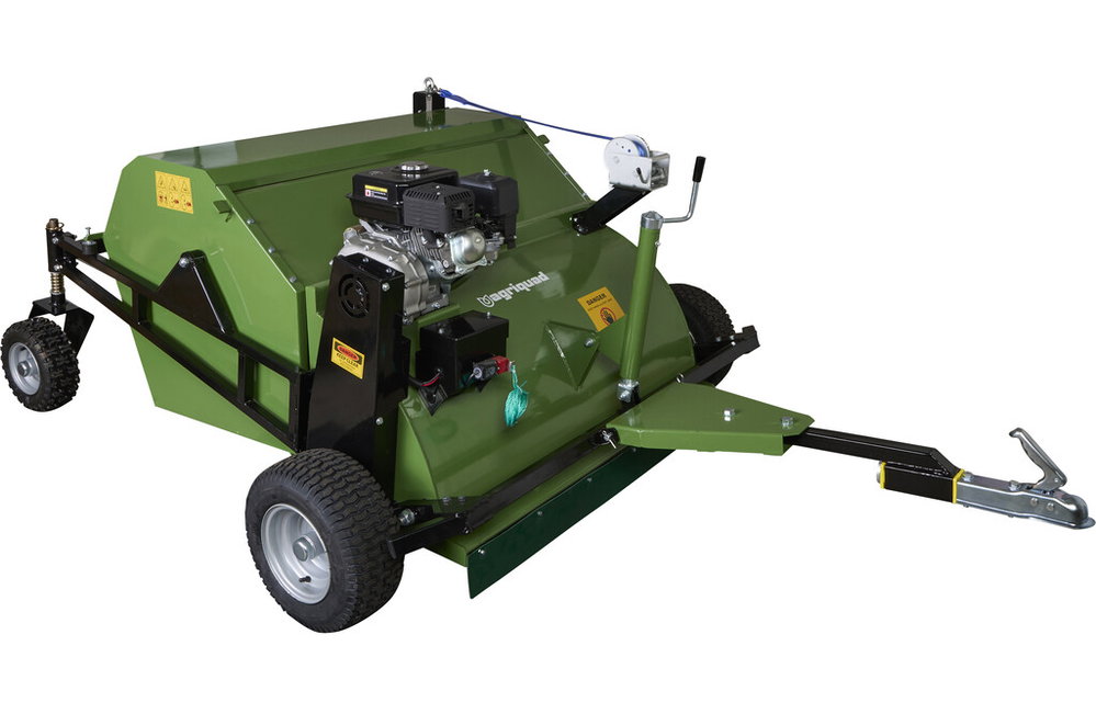 Rasenkehrmaschine & Pferdeäpfelsammler, 120 cm | Agriquad