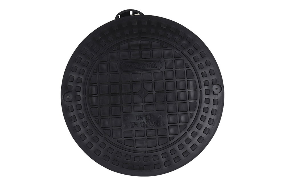 Schachtdeckel DN 315, aus Kunststoff, schwarz