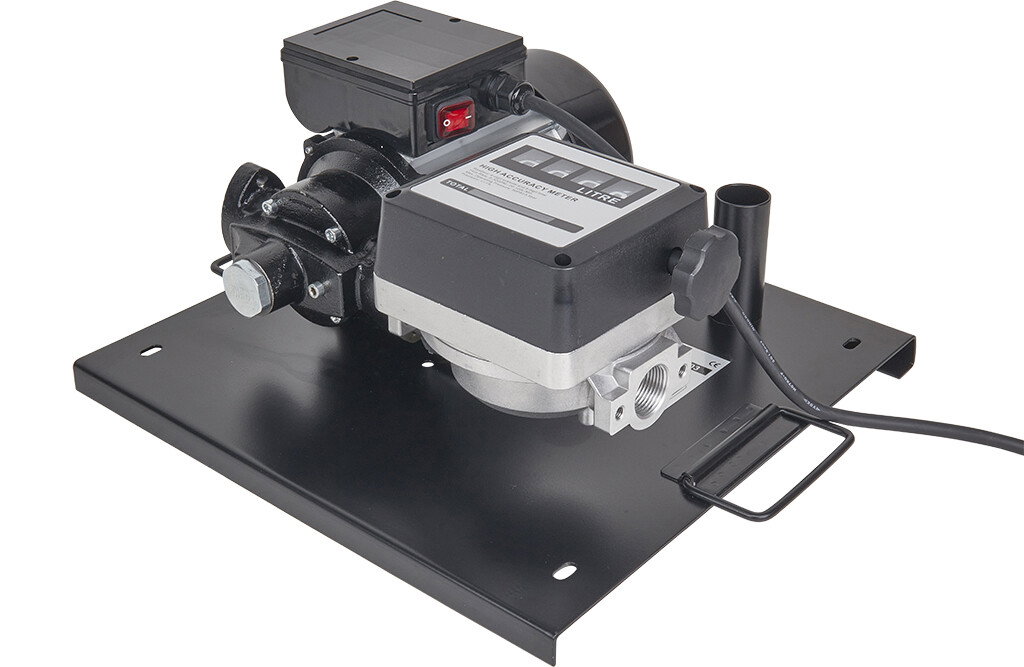 Dieselpumpe 80 l/min Wandmontage mit Zapfpistole und Schlauch