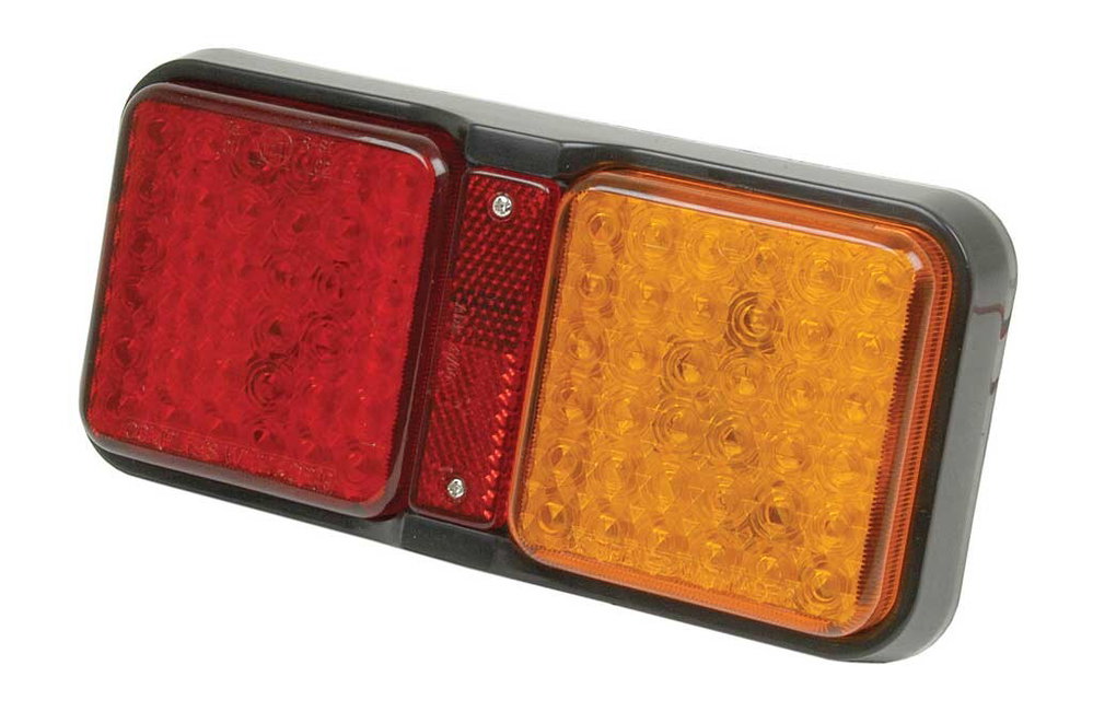 LED-Rückleuchte 12V/24V, rot orange inkl. 1m Kabel