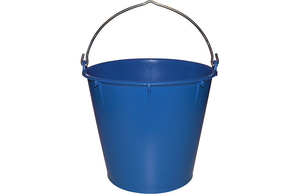 Eimer 7 Liter, mit Henkel und Ausguss, blau