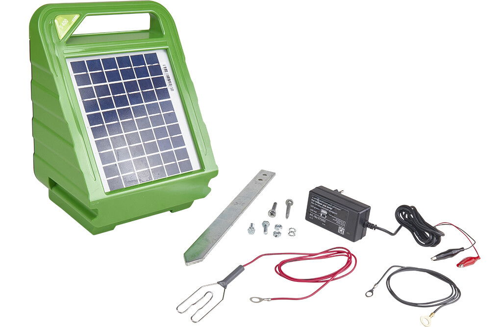 Kerbl Titan Weidezaungerät mit Solarpanel S400, 12V