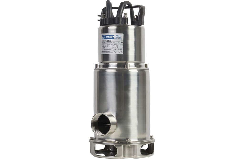 Tauchpumpe 230V 1000W aus Edelstahl, 298l/min