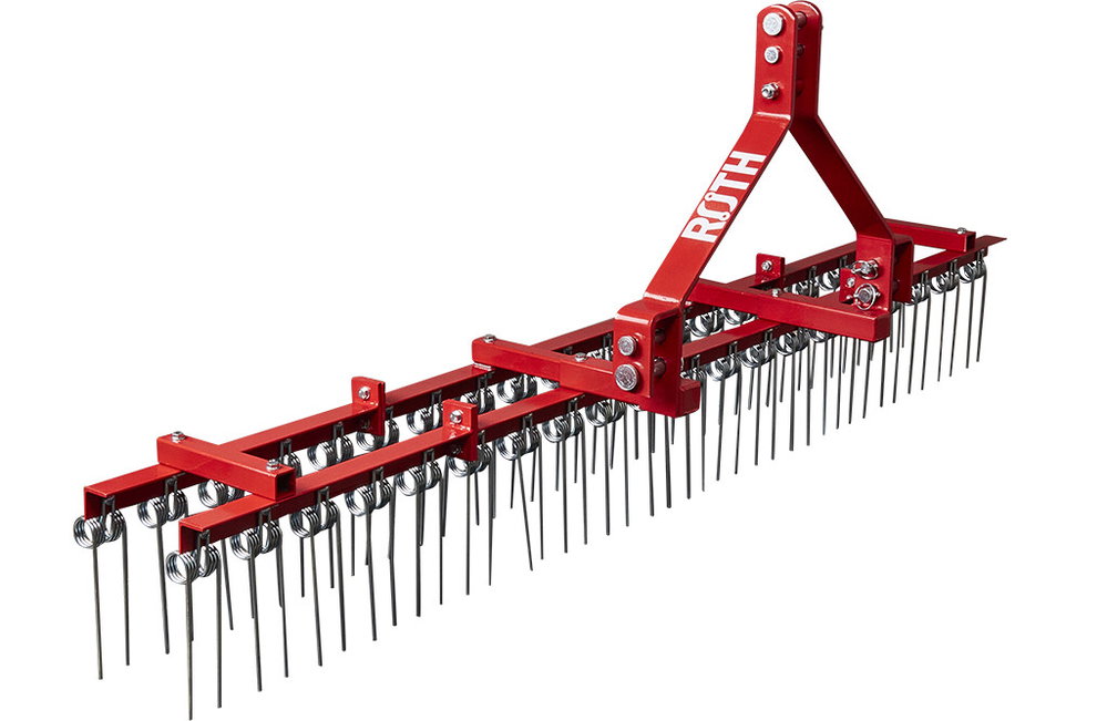Rechen für Traktor 232cm, Hofegge, Traktorrechen mit 3-Punkt Aufnahme
