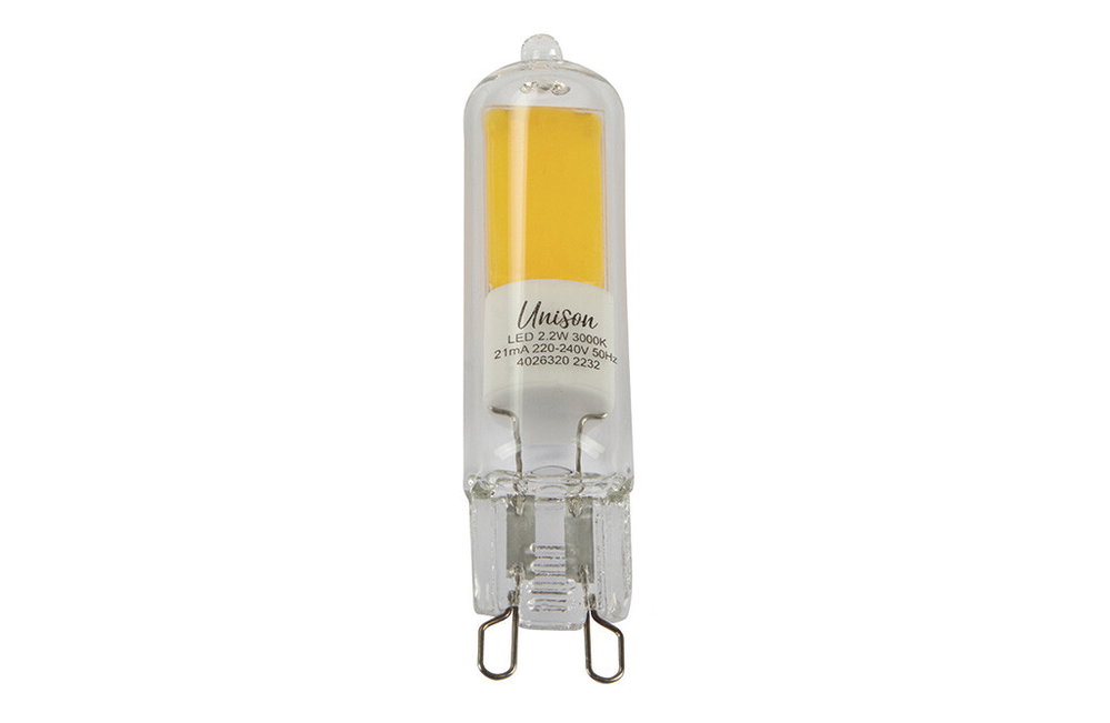Unison dimmbare LED-Stiftsockellampe, G9