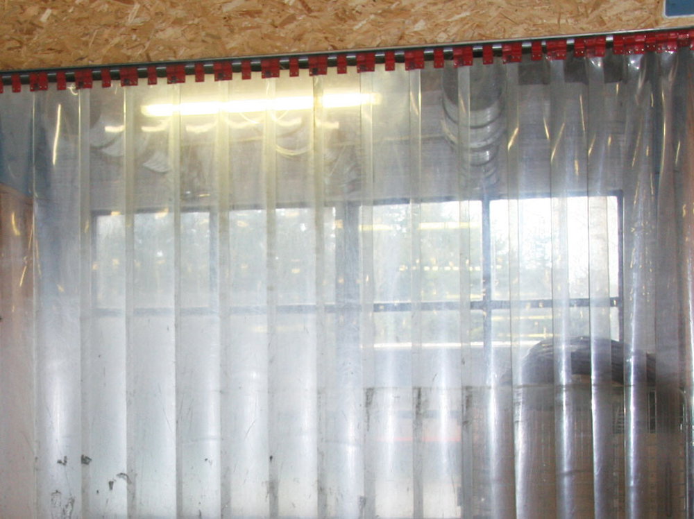 Streifenvorhang PVC 20 cm breit 25m Rolle